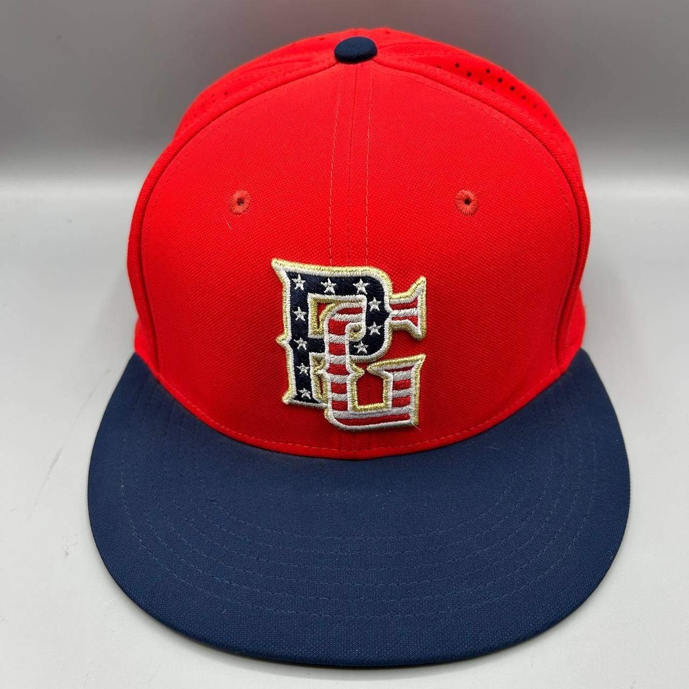 Perfect Game Hoffman Patriot Hat Men Large-Extra Large Stretch Fitted Cap